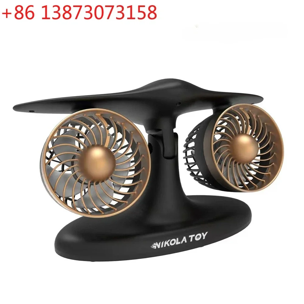 Creative aircraft Jetfan top with second-generation J2 desktop fan for long battery life