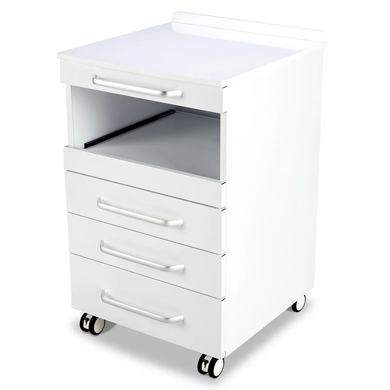 Three Drawers Dental General Storage Purpose Furniture Cabinet with Trays and Socket