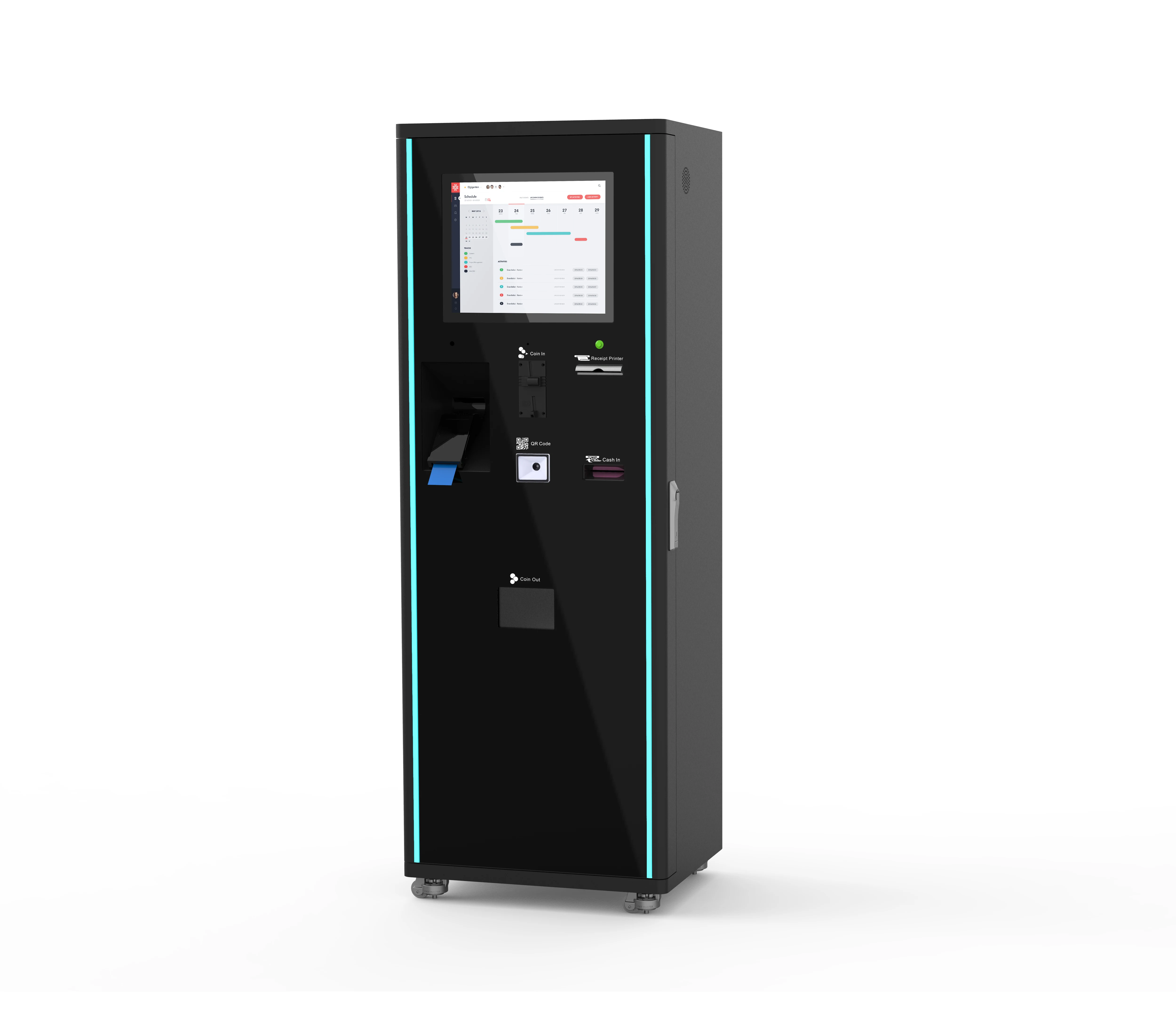 OEM Support Parking Kiosk Bill and Coin Payment Receipt Printer Self-Service Smart Parking Payment Kiosk Parking