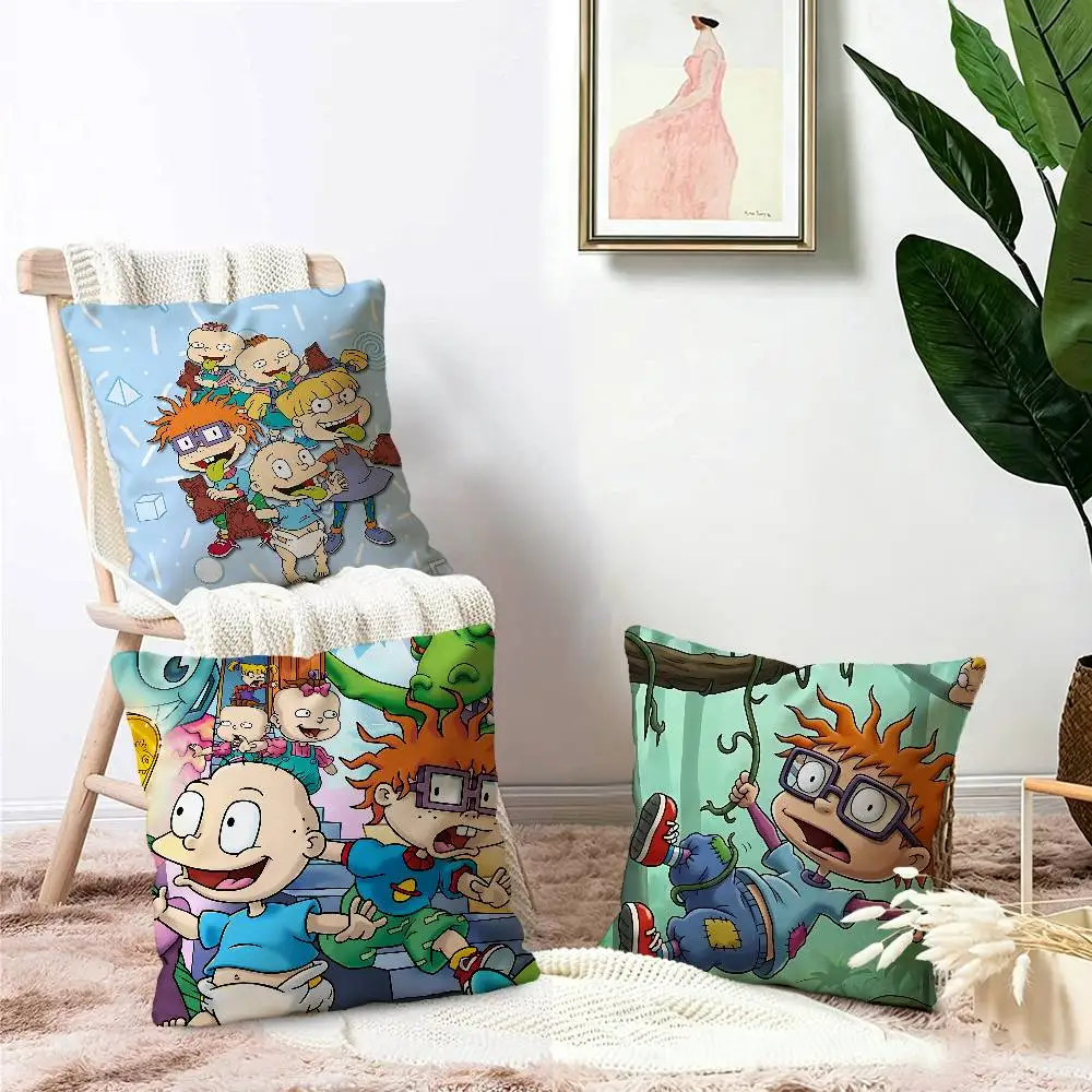 Cartoon Funny R-Rugrats Pillow Gift Home Office Decoration Bedroom Sofa Car Cushion Cover case 45x45