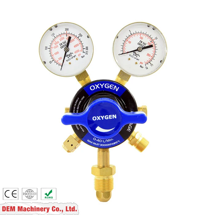 

DEM CR2800 Industrial Oxygen Acetylene Brass Two Stage Gas Cutting Argon Regulator