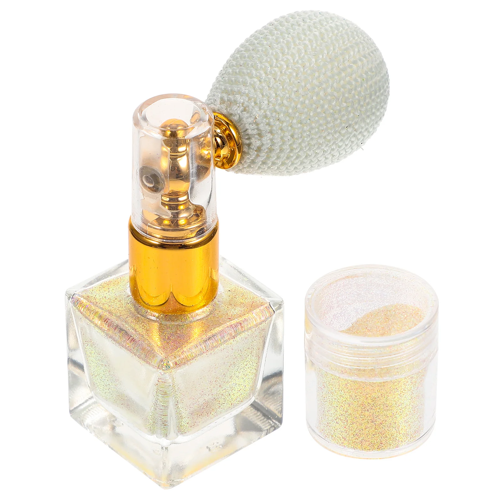 HAPINARY Glitterspray voor haarlichaam Fijne make-up Draagbaar compact lichtgewicht glanspoeder