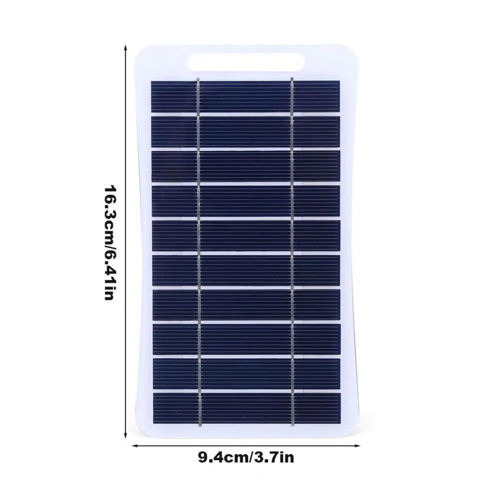 Portable Solar Panel 2W/5V High Conversion Efficiency Solar Charger Waterproof Solar Panel Camping Backpacking Phone Charger