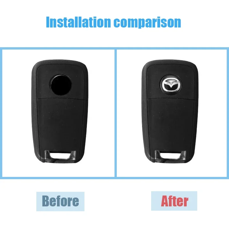 3pcs Car Key Remote Control Badge Sticker for Mazda Mazda3 Mazda6 CX3 CX5 Atenza 3 Axela 2 MX5 6 CX7 RX7 626 CX30 SKYACTIV