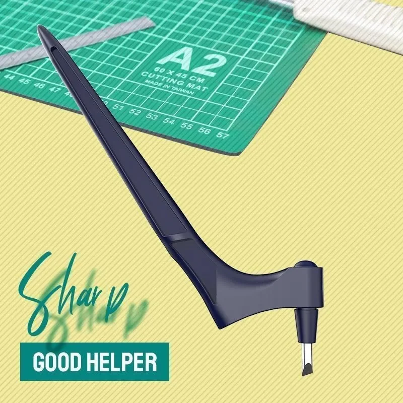 DIY Craft Cutting Tools Wood Carving Cutting Pen Art Craft Cutting Craft Tool with 360 Steel Rotating Blade Safety Cutter Paper