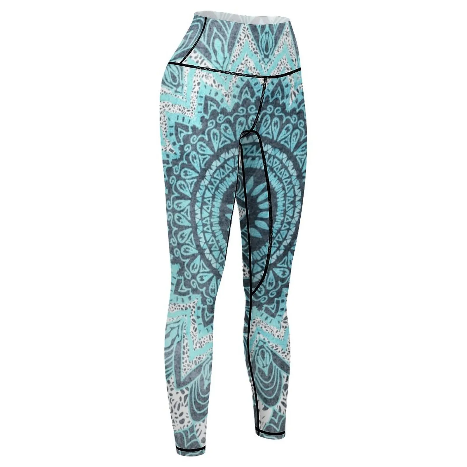BOHOCHIC MANDALA IN BLUE Leggings for fitness for physical Womens Leggings