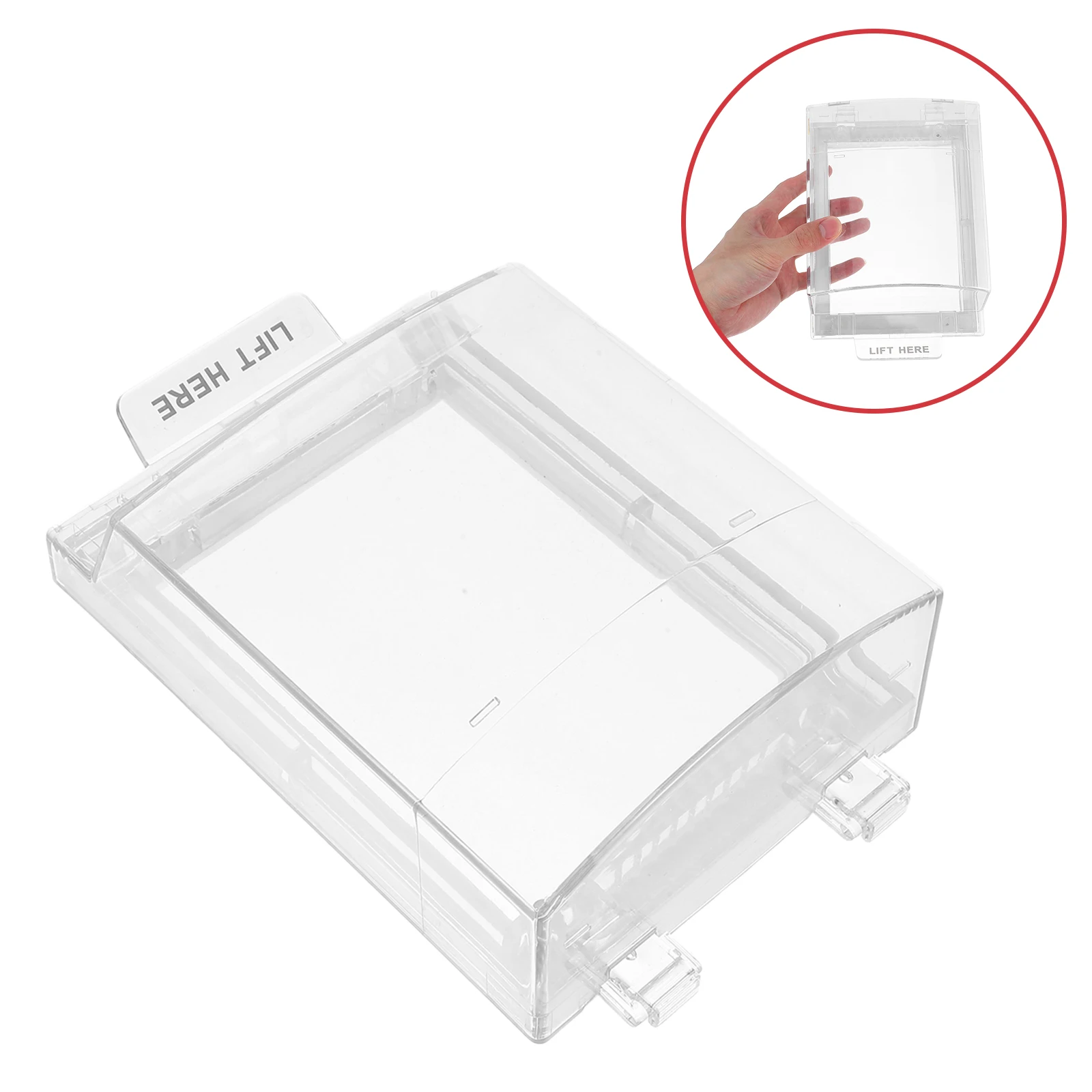 

Alarm Switch Protective Cover Button Guard Manual Reset Protector Emergency Call Point Protection Stop