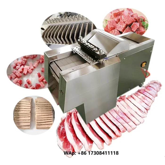 Semi Automatic Various Shapes Manual Chicken Cutting Machine	meat Cube Cutter	 Meat Cutting Machine for Sale
