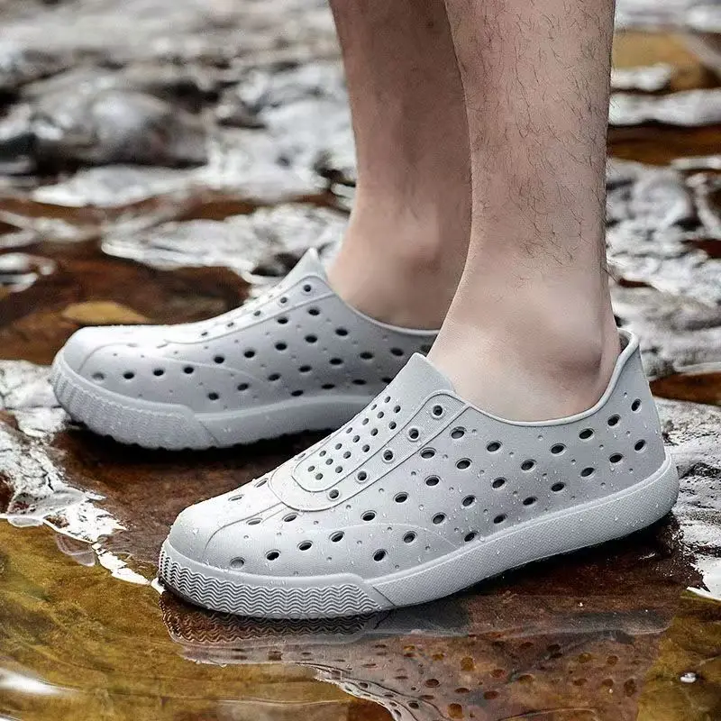 الرجال الصيف جديد باوتو الجوف خارج في الهواء الطلق الخوض حذاء للجنسين لينة وحيد عدم الانزلاق جولة تو الانزلاق على خفيفة الوزن شاطئ كهف صندل #6