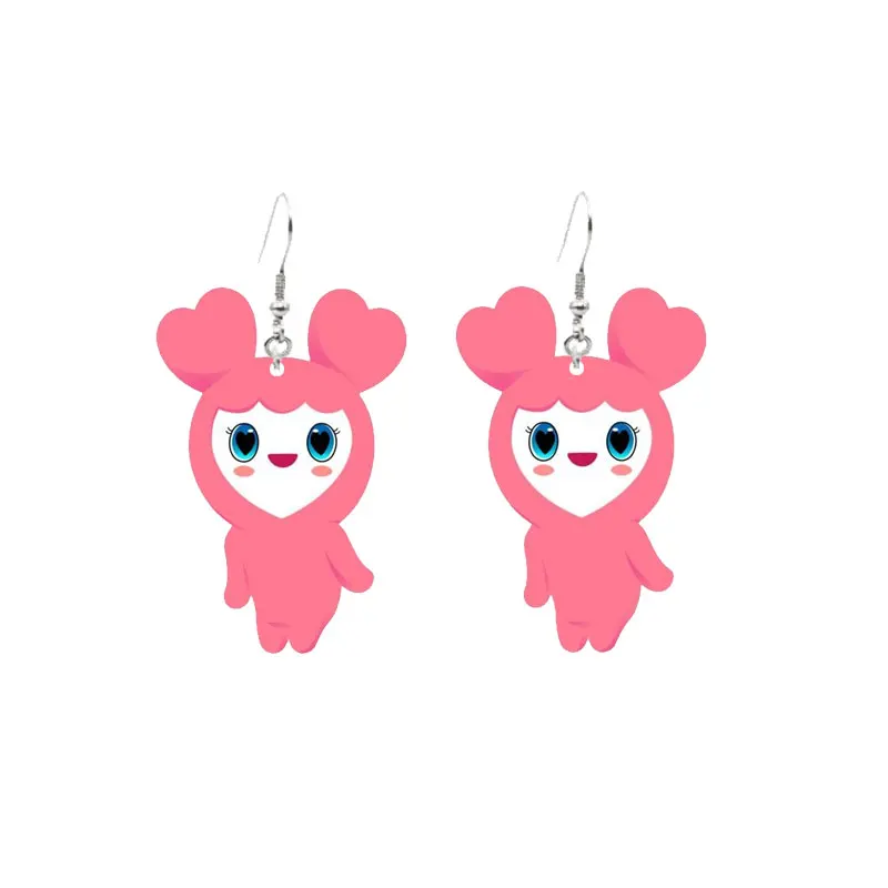 Twice Lovelys Earrings Acrylic Cute Korean Super Star Twice Lovelys MomoDangle Earrings Jewelry Accessories Kids Gifts for Fans