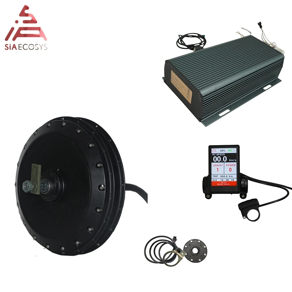 QSMotor 4000W Powerful High Power Spoke Hub Motor Kit QS273 40H V3 with TFT H6 display for E-Motorcycle Electric Drive System