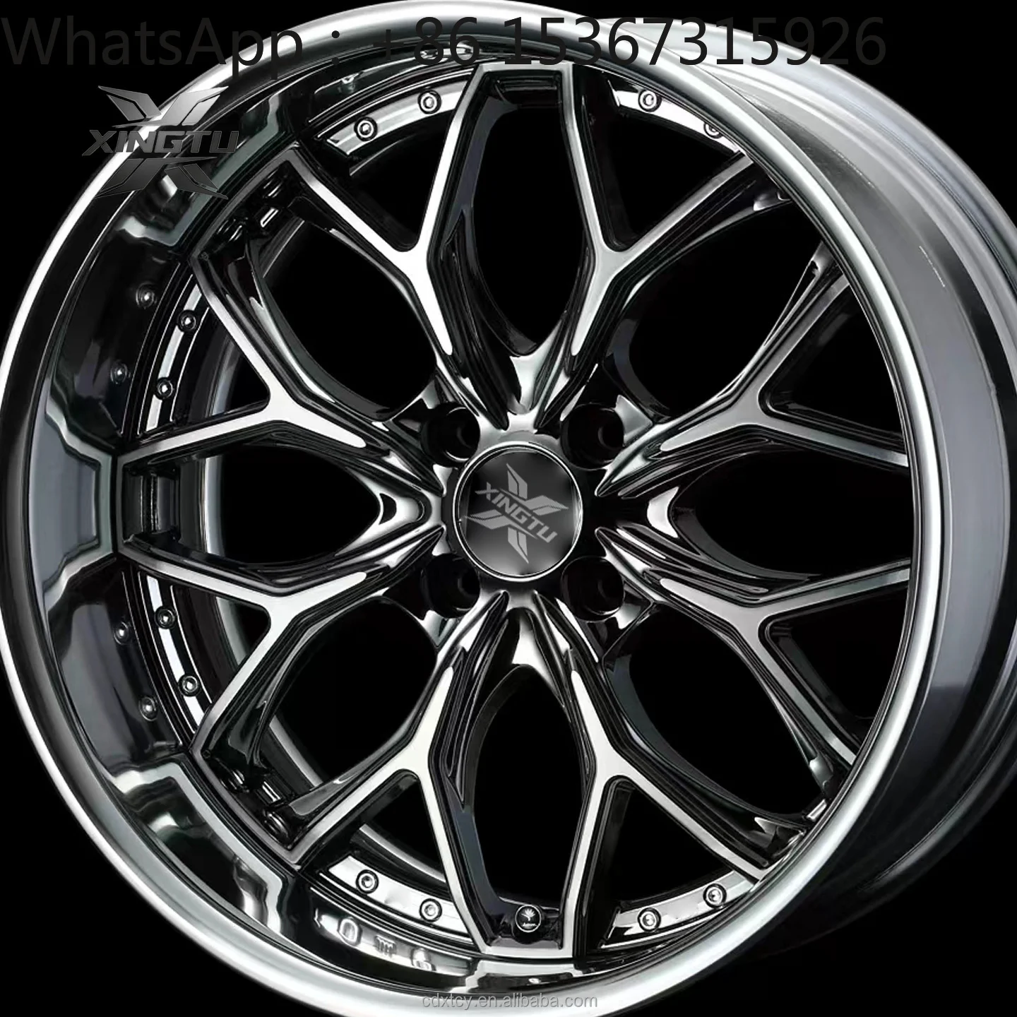 

18 19 20 Inch Chrome Deep Dish Polished 2-Piece Forged Wheels 5x114.3 5x108 5x112 Rims