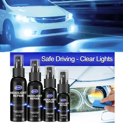 1Pcs Car Headlight Polishing Agent Scratch Remover 10ml/20ml/30ml/50ml Repair Fluid Headlight Polish Restoration Tool Kit