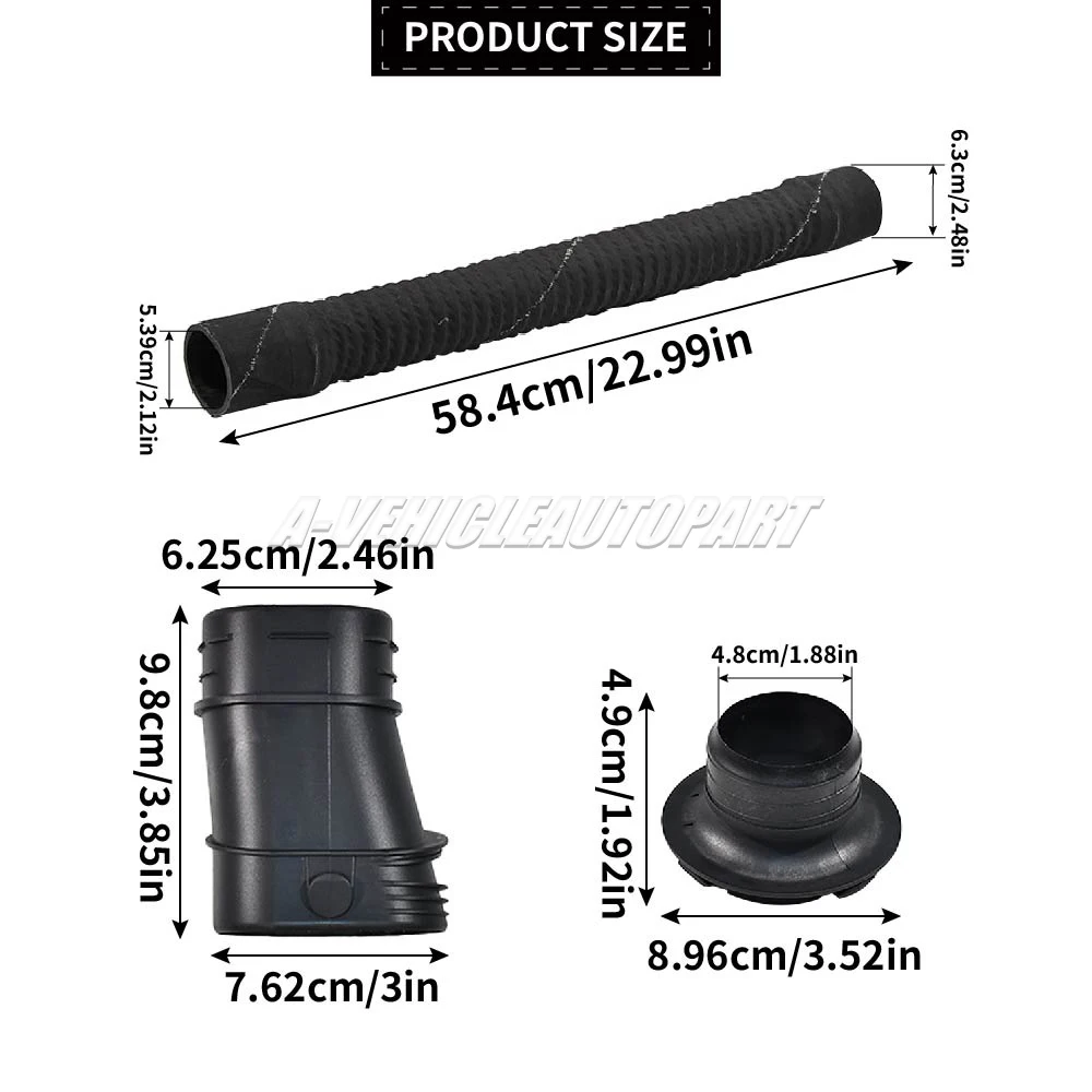 For Renault Clio MK2 Kangoo MK1 New 1Pc 8200039843 Engine Air Filter Intake Pipe Long Hose ABS Easy Installation Car Accessories
