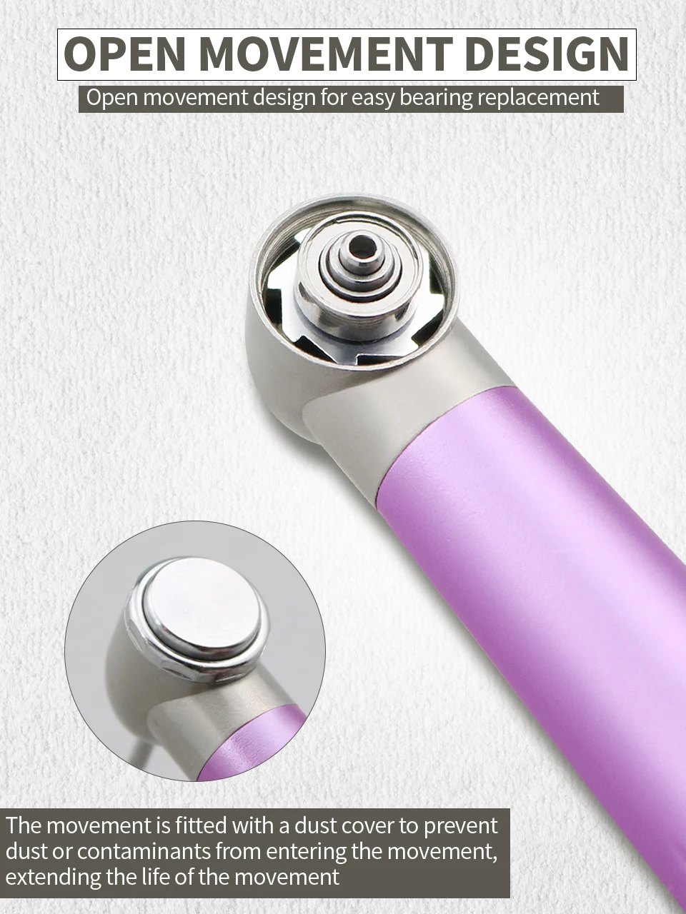 Dental High Speed Colorful Handpiece Standard Head 2/4 Holes Single Water Spray Push Button Air Turbine Aluminum Alloys