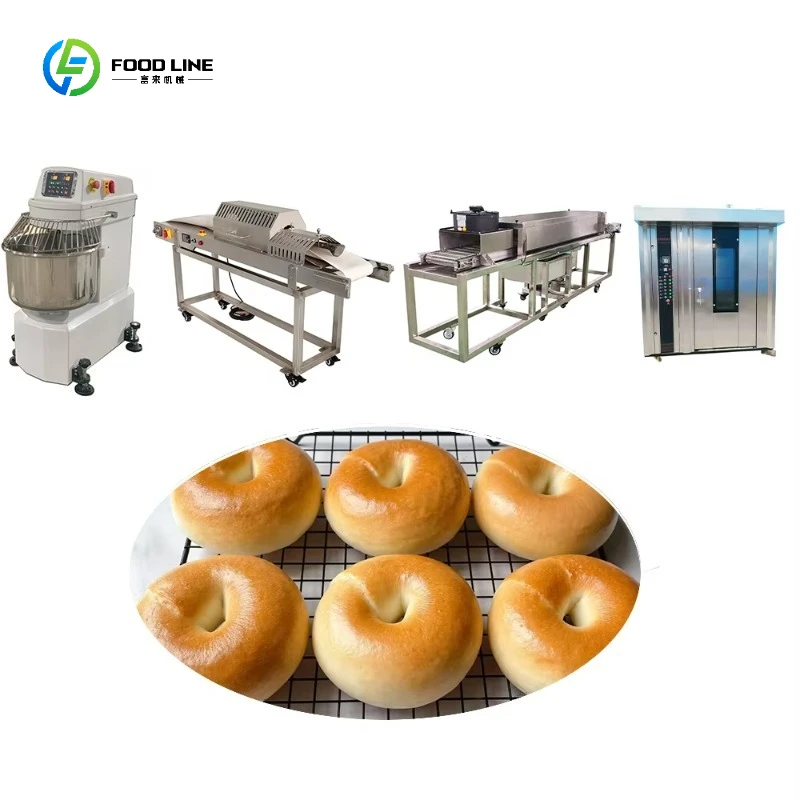 FL Bagel Making Machine Doughnut Forming Machine Upper Bagel Continuous Cutting Automatic Bread Production Line Customized 2026