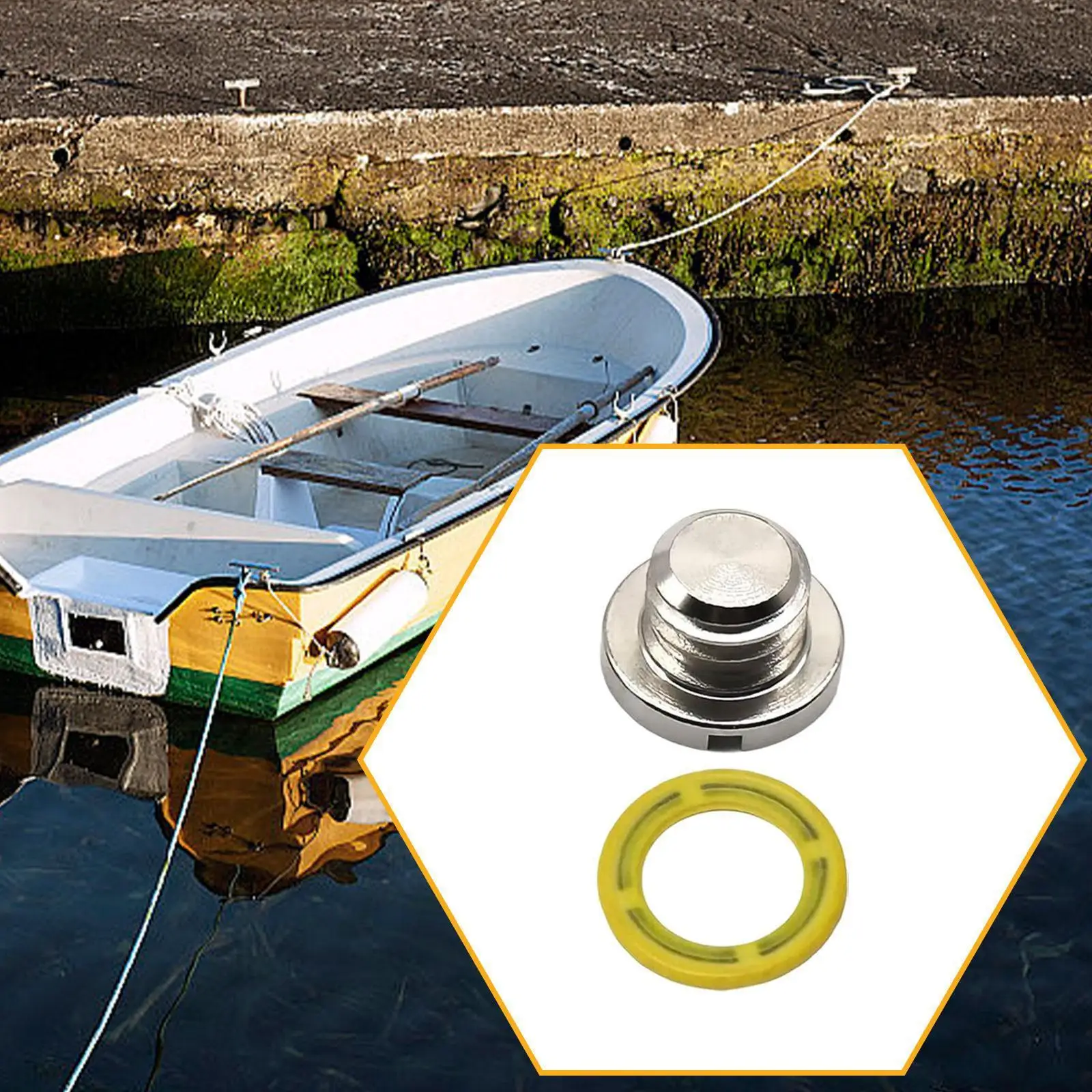 Marine Lower Unit Oil Drain Plug Kit 79953Q04 Easy Installation Spare Part 18-2244 High Reliability 79953 Replaces Professional