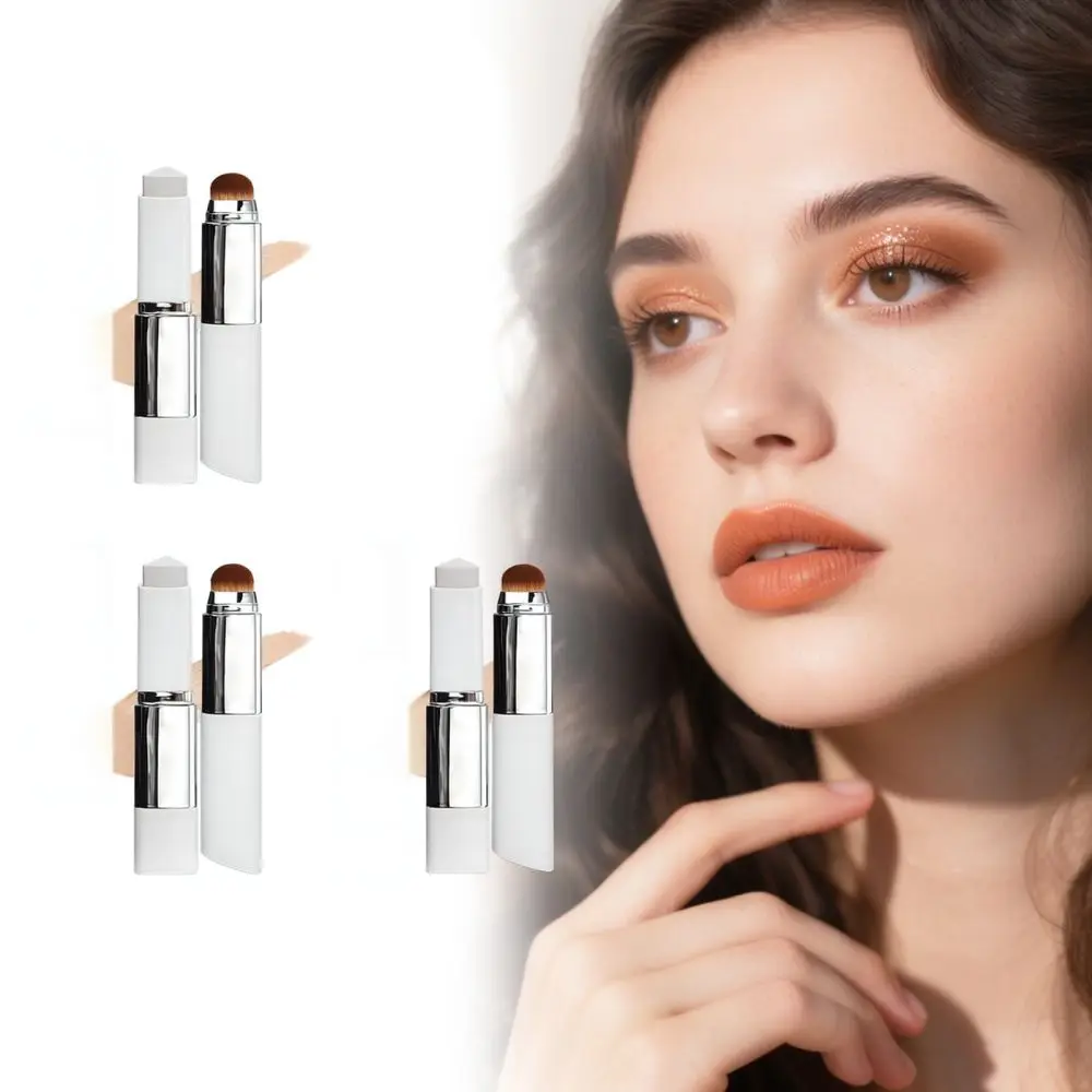 Natural Matte Color Changing Foundation Stick Full Coverage Concealer Makeup Base Lightweight Face Cosmetic For Travel Routine