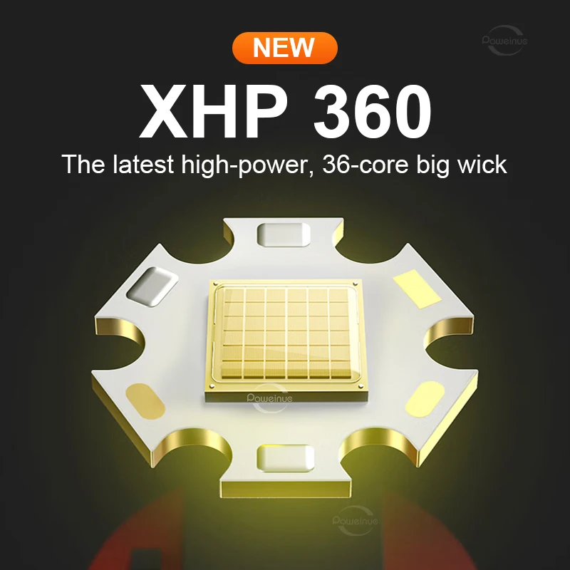 XHP360LED High Power Headlight Type-C Rechargeable Headlight 180° Up And Down Adjustment Telescopic Zoom Outdoor Fishing Light