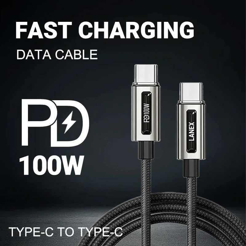 

100 Fast Charging Data Cable compatible with Samsung, Xiaomi, Redmi, Huawei, iPhone, iPad, and other devices