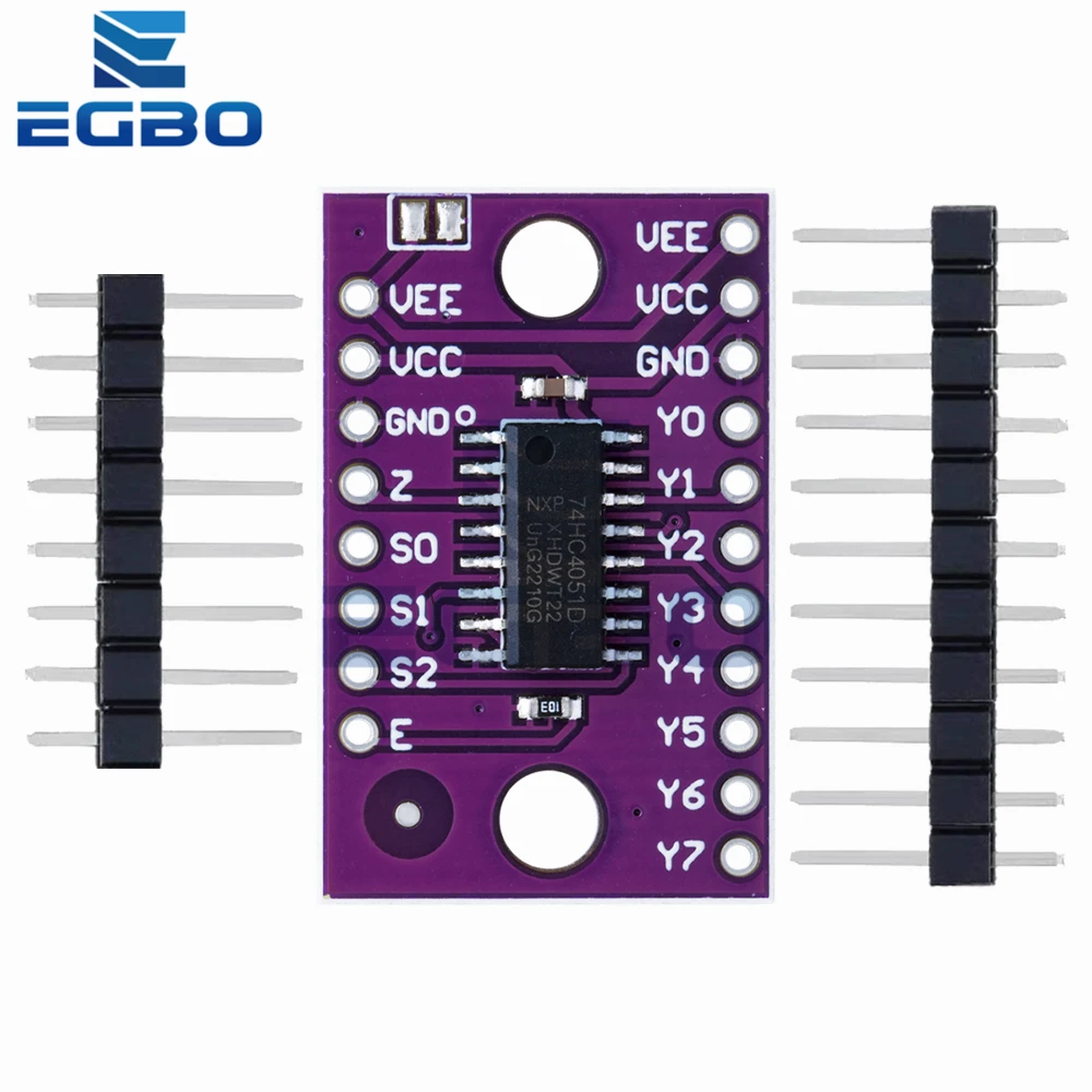 1 قطعة ~ 20 قطعة EGBO 74HC4051 CD4051 واحد 8 قنوات التحكم الرقمي الإلكترونية التبديل معددات لاردوينو