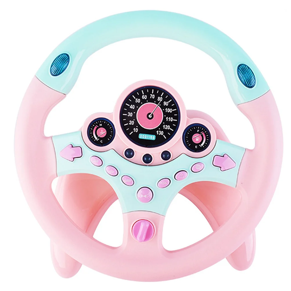 

Simulation Steering Wheel with Base Tots Toys Educational Plaything Car Abs Intelligence Fake Child Driving