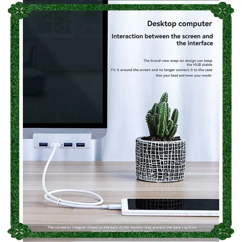 24-Hour Delivery ORICO USB 3.0 HUB 5Gbps With Power Supply Clip Expansion Splitter 1 To 4 Multiple Extend Dock For Desktop PC Ac