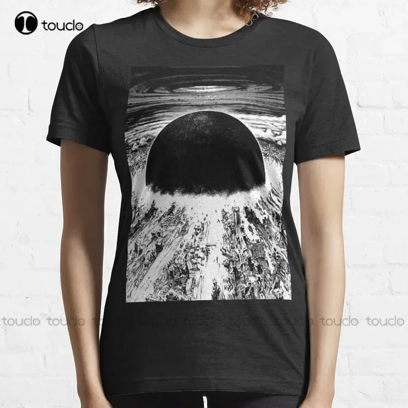 Akira Punk City Explosion T-Shirt Womens Shirts Summer Custom Aldult Teen Unisex Digital Printing Tee Shirt Fashion Funny Xs-5Xl