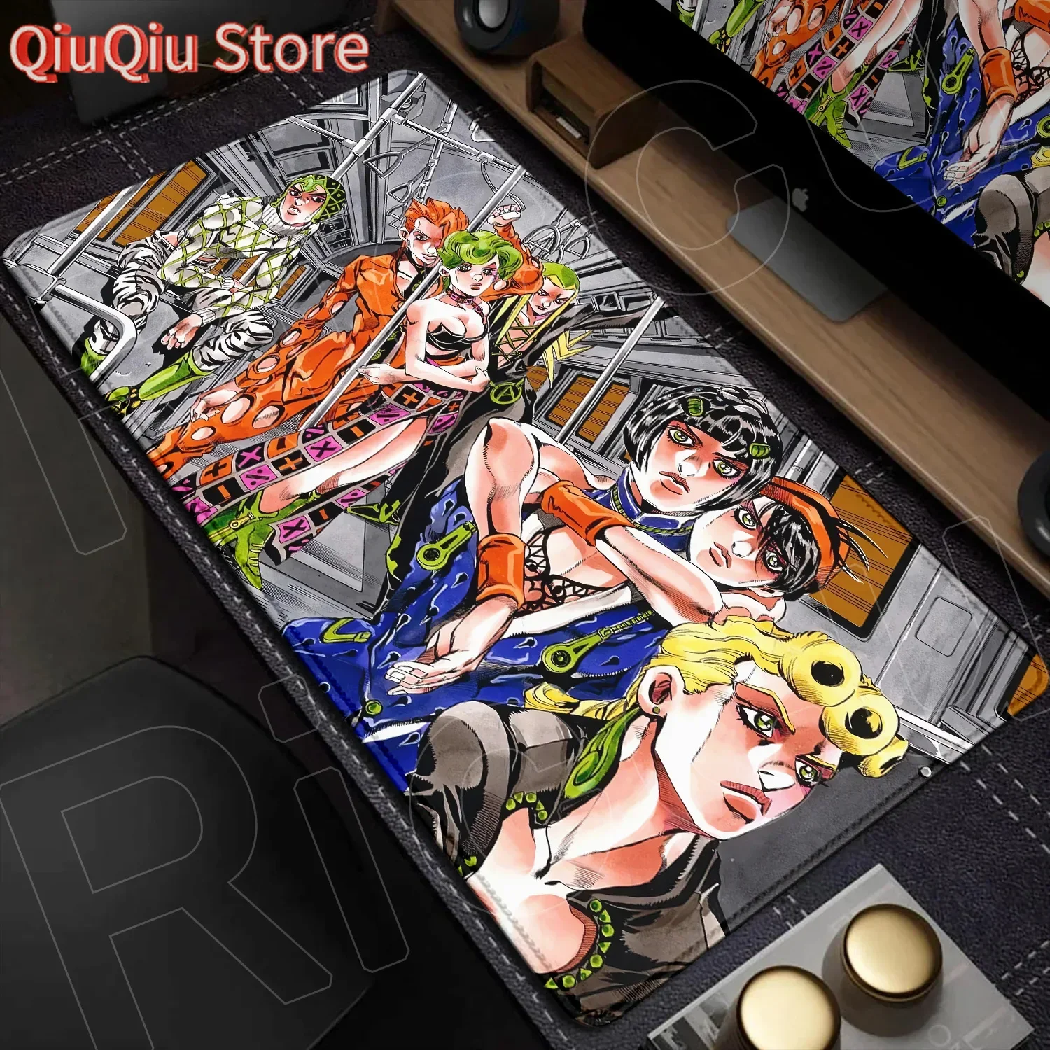 

XXL Computer Gamer Joseph Joestar Mouse Pad Large Rubber Non-slip Keyboard Gaming Mousepad Anime Jojo Bizarre Adventure Desk Mat