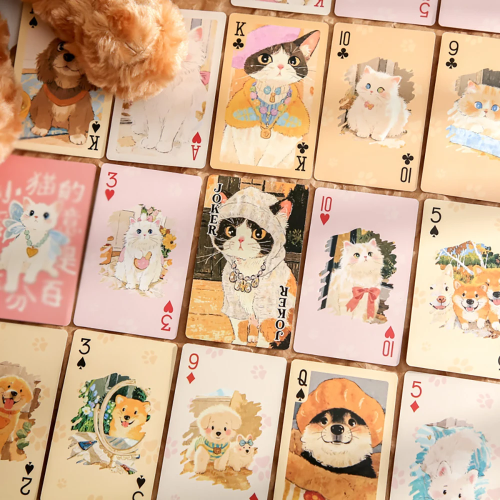Cute Party Cute Pet Poker Cards, Personalized High Beauty Poker Cards, Table Game Poker Cards