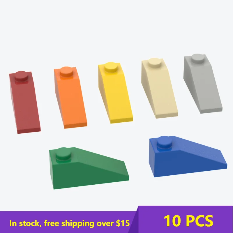 

10PCS Brick Parts DIY 4286 3x1 Inclined Brick High-Tech Parts Compatible 4286 Educational Parts Toys