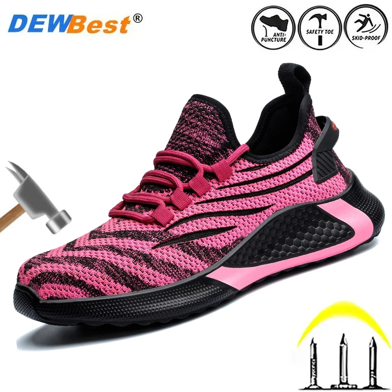 Women's anti-smash anti-stabbing work shoes functional shoes Korean version of the trend of breathable hundred shoes female