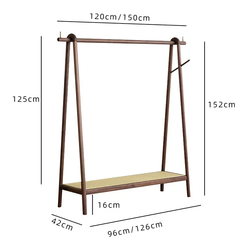 c13-Retro Simplicity Solid Wood Coat Racks Luxury Bedroom Italian Style Originality Coat Racks High-end Home Furniture Perchero