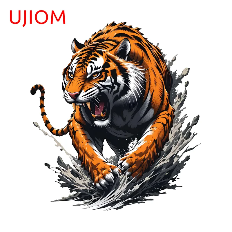Unique Lighting Decor - UJIOM Stiker Dinding PVC Motif Harimau