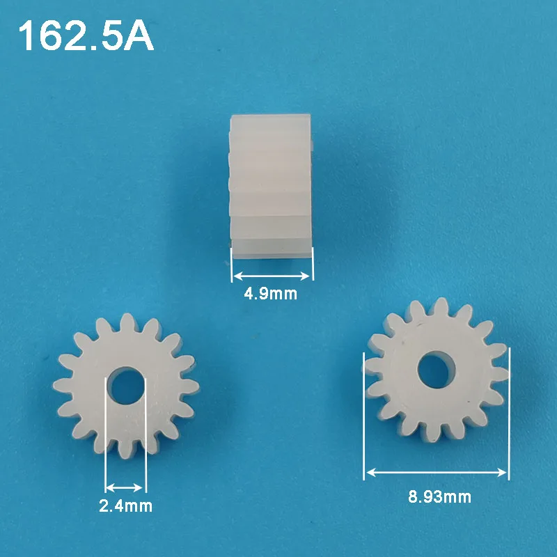 162.5A M0.5 16 Teeth 2.5mm Shaft Tight Pom Plastic Gear Toy Model Pinion 16T 0.5M