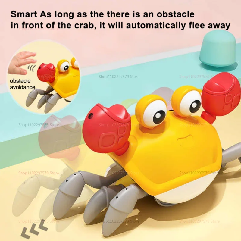 ของเล่นปูคลาน ของเล่นเต้นเดินเคลื่อนไหวได้ ของเล่นเสริมพัฒนาการสำหรับเด็กทารก ปูมีเสียงเพลง ของเล่นเด็กเล็ก ของขวัญสำหรับเด็กวัยเตาะแตะ