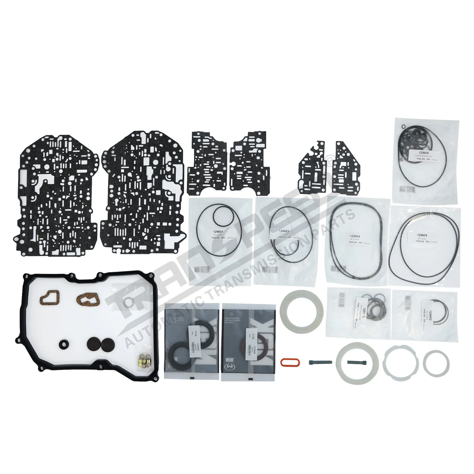 09G auto ansmission systems TF60-SN master rebuild kit Transpeed T12900D for car accessories