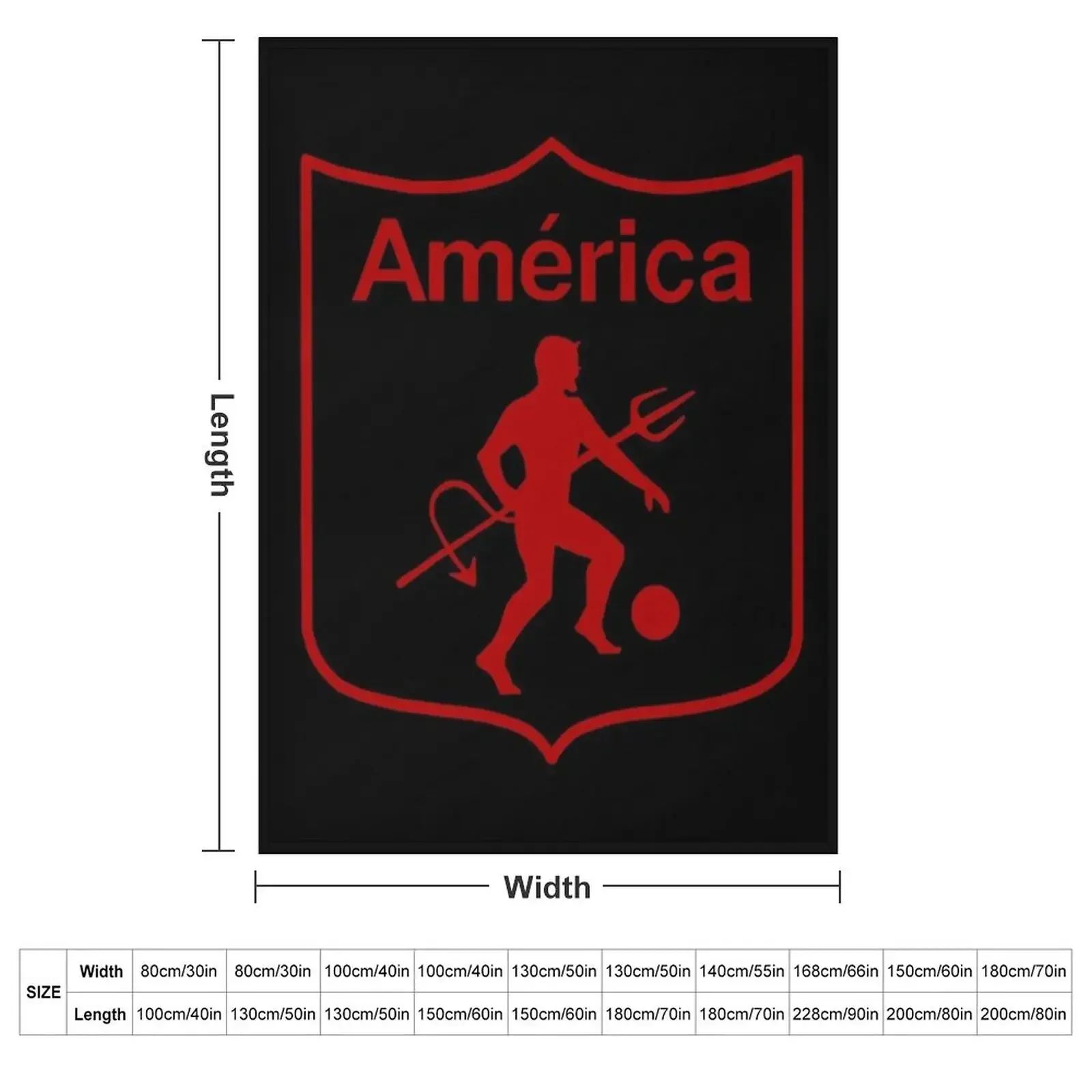 America de Cali - Colombian Soccer Team Throw Blanket couch cozy soft plush fuzzy picnic outdoor blanket