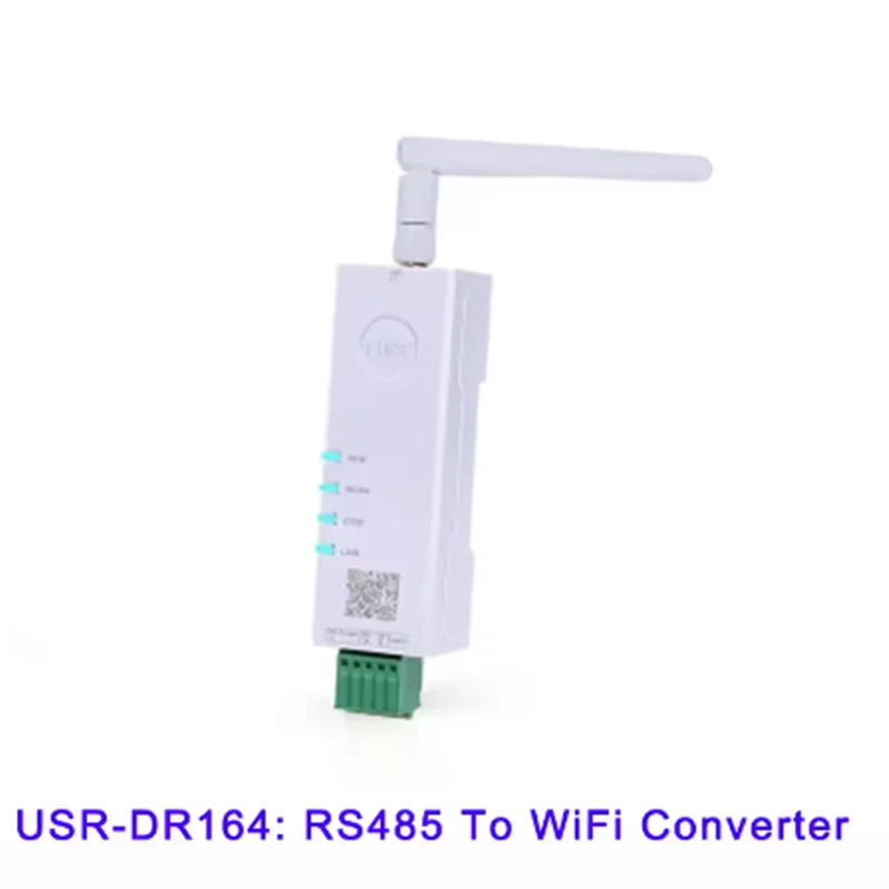الوحدة التسلسلية RS485 إلى WiFi محول IoT USR-DR164 دعم Modbus RTU إلى Modbus TCP تغطية واسعة مضادة للتدخل