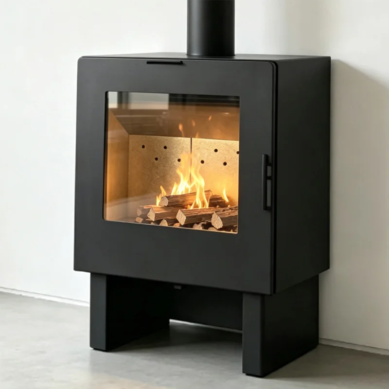 Wood Burning Room Stove For Residential Heating And Everyday Home Use