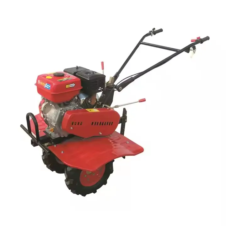 Track Micro-Tiller Chain Rail Rotary Tiller Support Ditching Machine Multi-Function Garden Mountain Cultivator Double-Chain