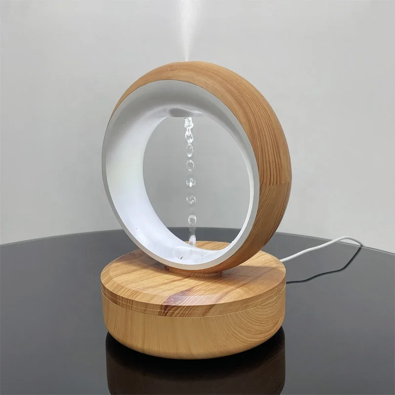 

Anti-gravity design ultrasonic mist, modern home gadget floating water drop humidifier quiet, bedroom night light