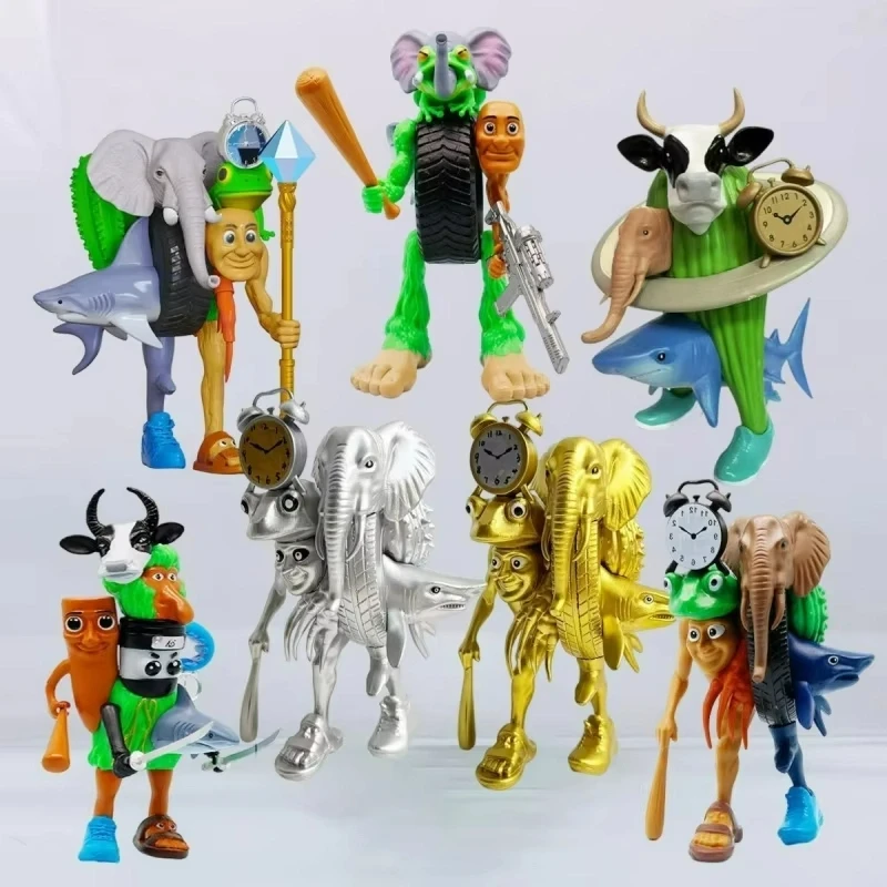 

In Stock Brainrot Aigenerated Mythical Creatures Action Figures Desktop Ornaments Cappuccino Assassino Tralalero Collectible Toy