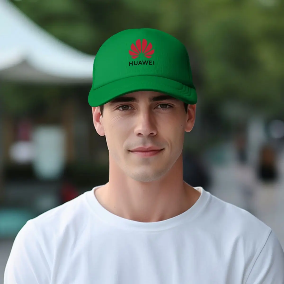 New Black Huawei Logo Baseball Caps Unisex Snapback Hat Breathable Mesh Sun Gorras Bone image 5