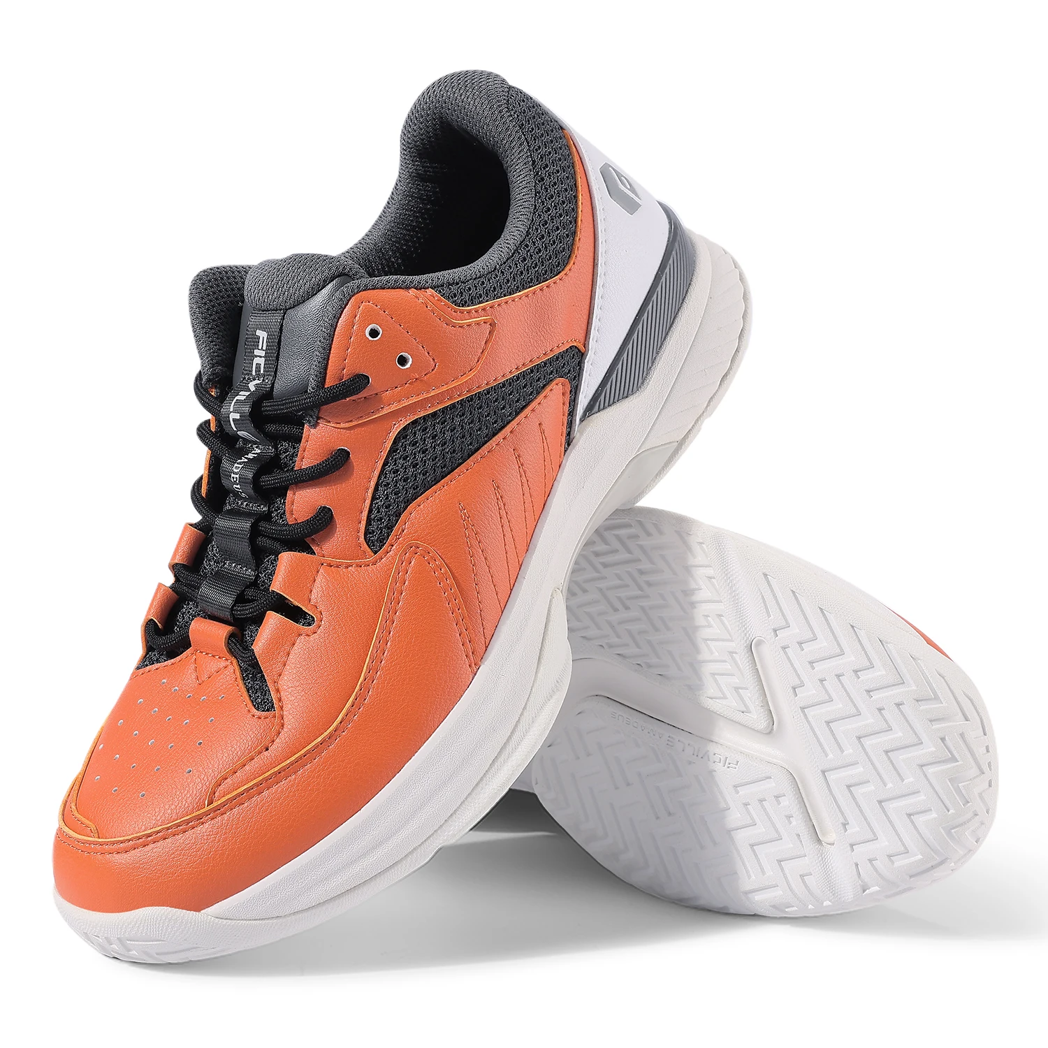 FitVille Men‘s Pickleball Shoes Comfortable EXtra Wide Sneakers All Court Tennis Shoes with Arch Support for Plantar Fasciitis view 2