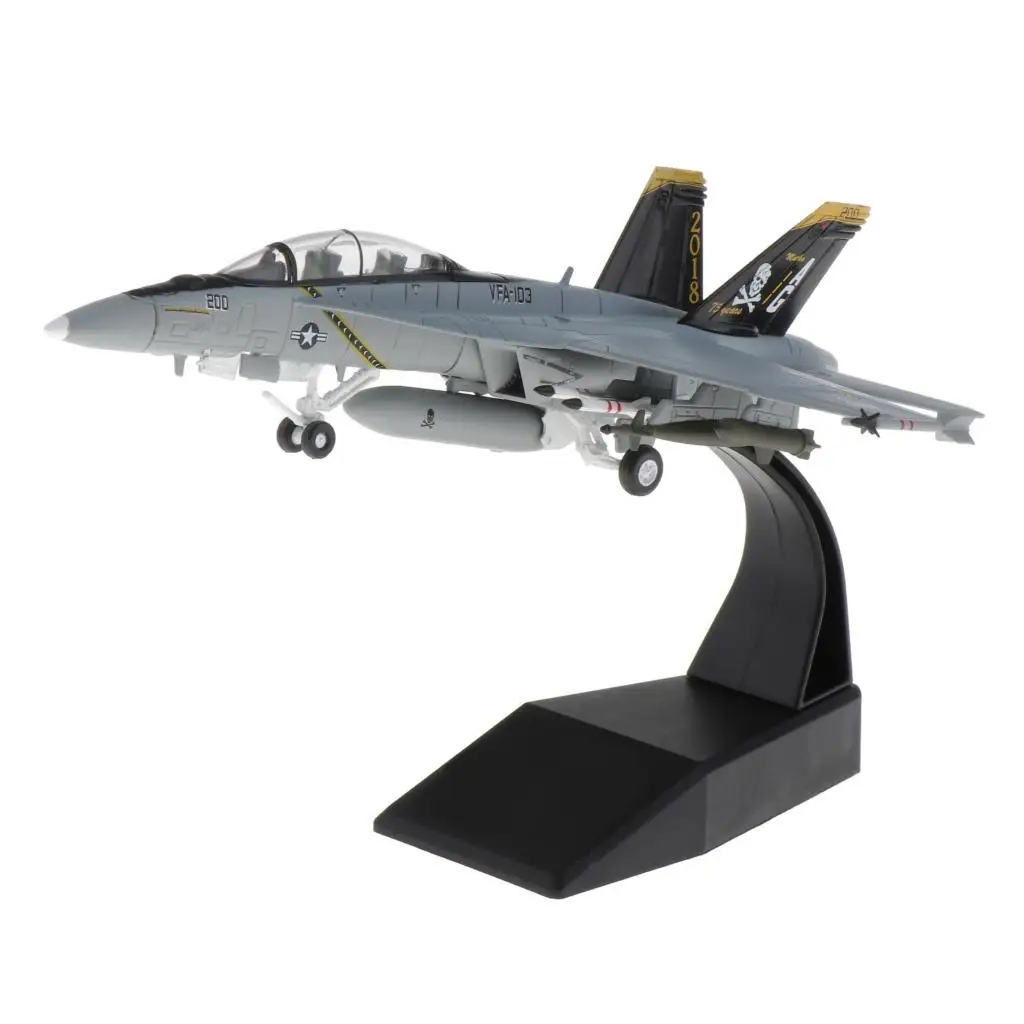 1/100 F/A-18 Strike Fighter Airplane Alloy Dispaly Stand Diecast Aircraft Model Commemorate Collection for Friends