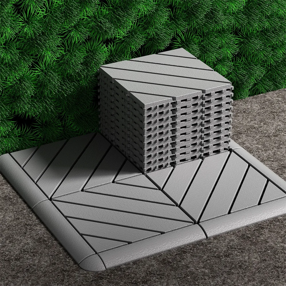 

58Pack Set Plastic Interlocking Deck Tiles, 44 Interlocking Floor Tiles + 8 Edging Strips and 4 Corner, Waterproof and Wear-resistant, Suitable for Indoor/outdoor Terraces, Gardens, Backyards, Outdoor Patios, Poolside Areas, Gardens