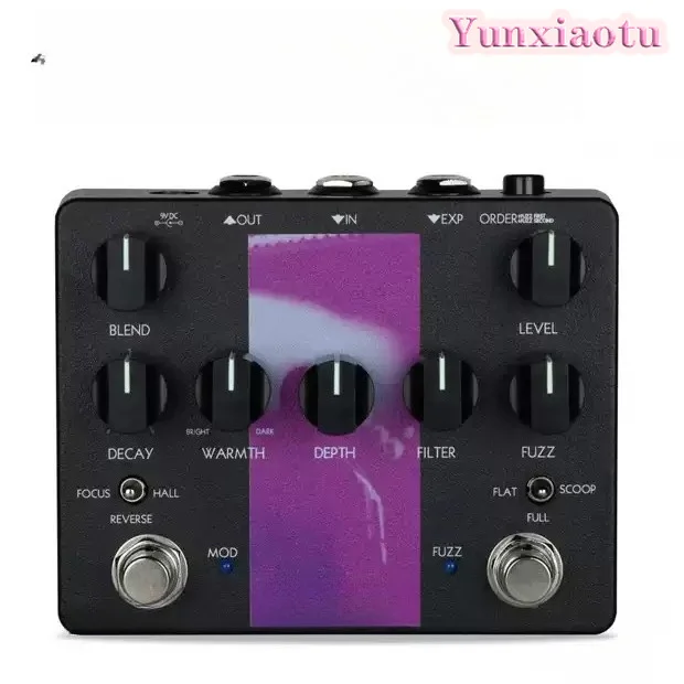 Keeley Loomer Fuzz Reverb Pedal 3 Reverb 3 Fuzz Modes for Shoegaze Post Rock Wall of Sound True Bypass