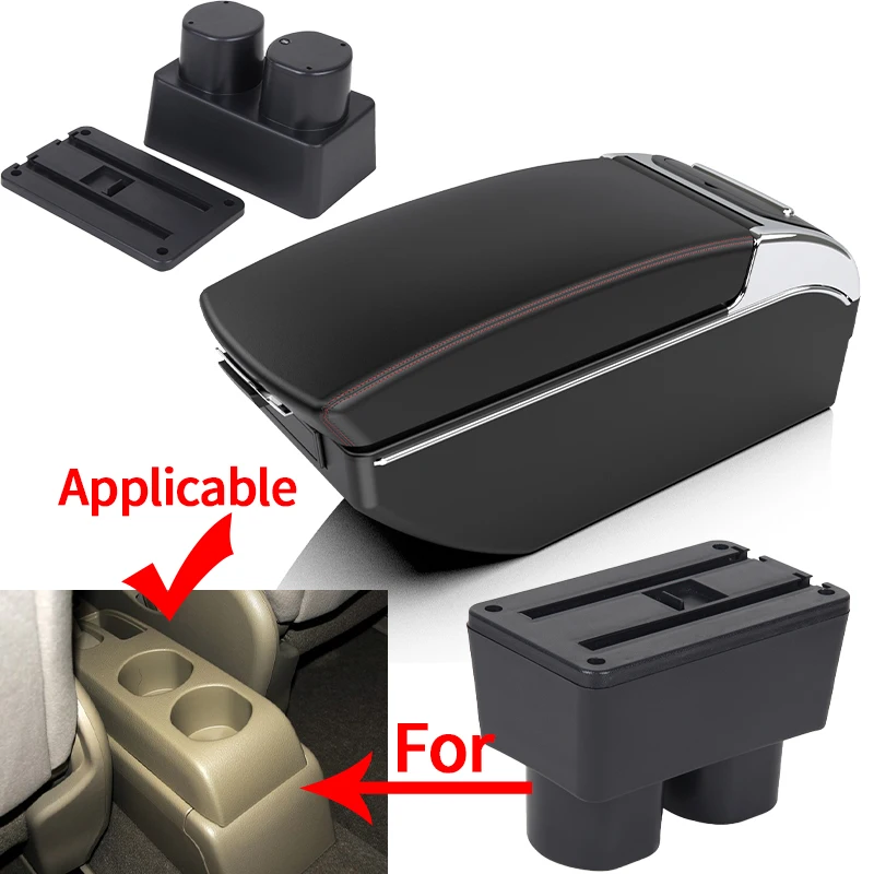 For Nissan Tiida C11 Armrest box For Nissan Sylphy Versa Tiida Latio Car Armrest box Interior Center Storage Box Car Accessories view 3