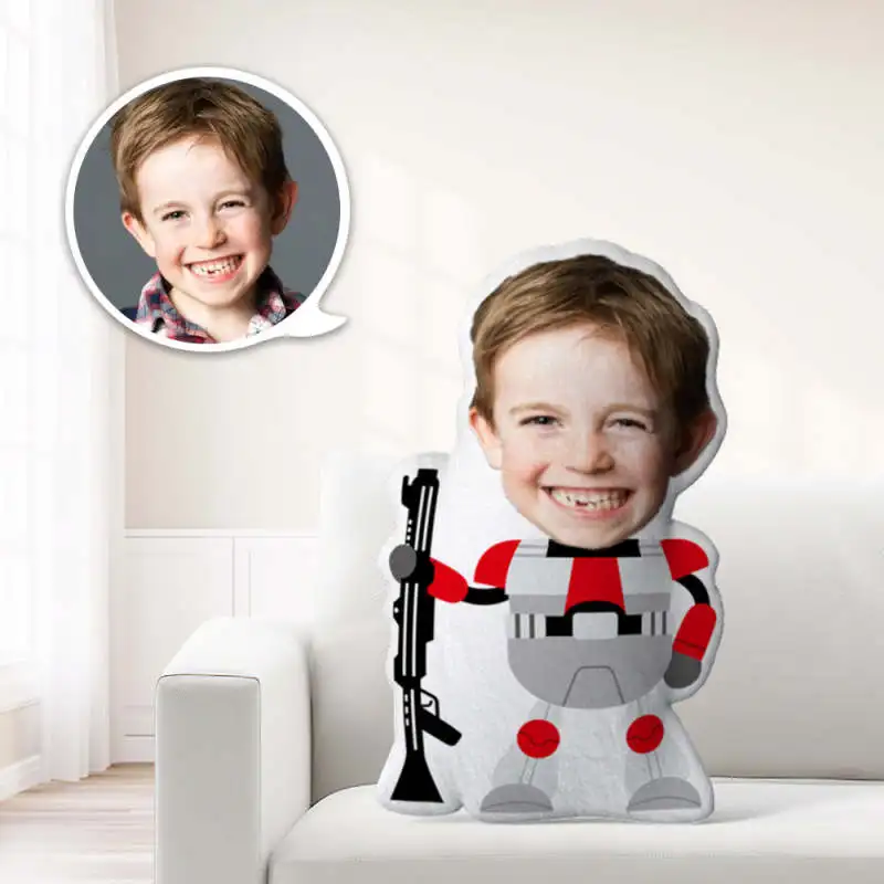 Minime Pillow Gifts Custom Face Pillow boy Personalized First Stormtrooper Minime Pillow Gifts Wars